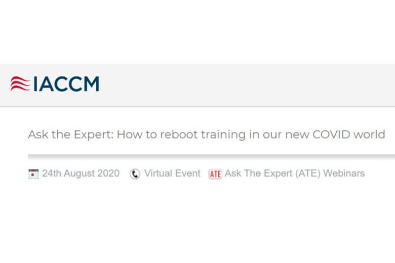 IACCM Ask the Expert webinar.How to Reboot Training