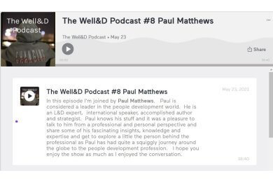 The Well&D podcast.Paul Matthews